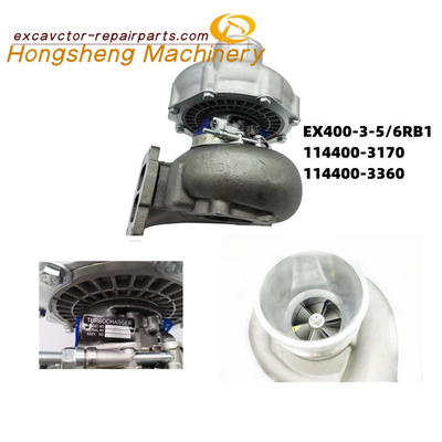 114400-3170 114400-3360 खुदाई टर्बोचार्जर हिताची EX400-3 EX400-5 इंजन 6RB1