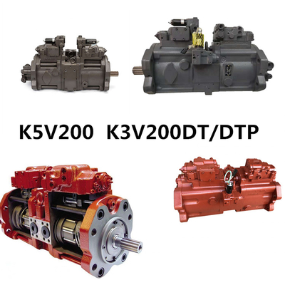 मशीनरी मरम्मत की दुकानों के लिए कावासाकी K5V200 खुदाई हाइड्रोलिक पंप K3V200DT / DTP